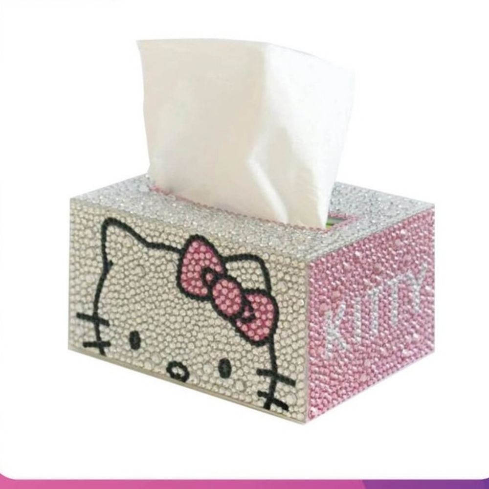 Diamond Hello Kitty tissue box craft